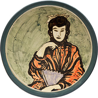 Ceramics_Decorated-Plate-I_44cm_Stoneware_2012