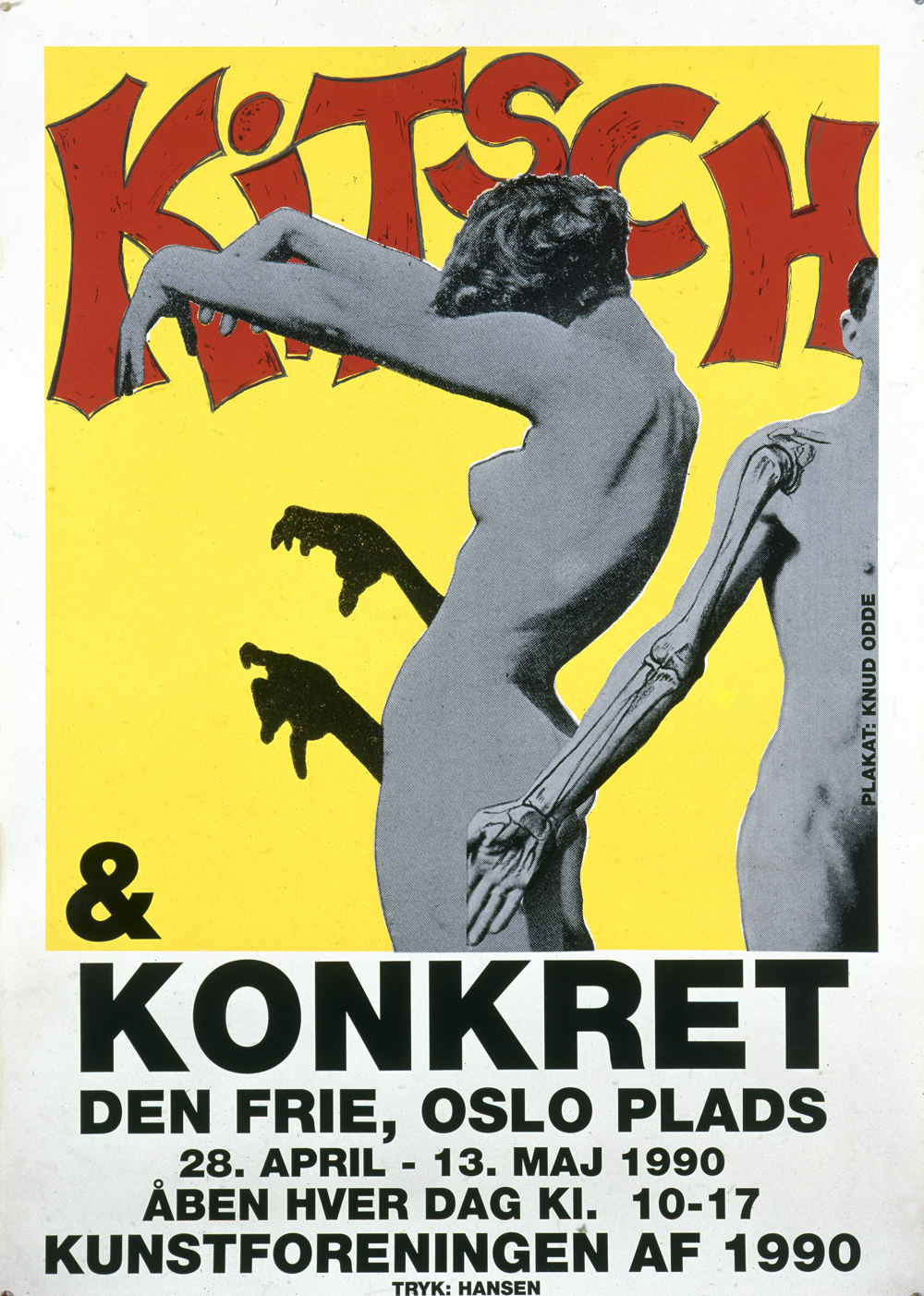 Graphics_Kitsch & Konkret_160x120cm_Silk-screen poster_1990